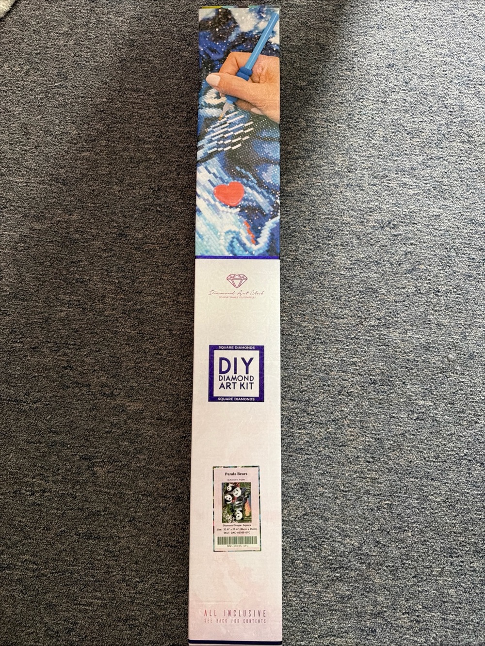 Diamond Art Club - Panda Bears - Opened, No Toolkit - DISCONTINUED